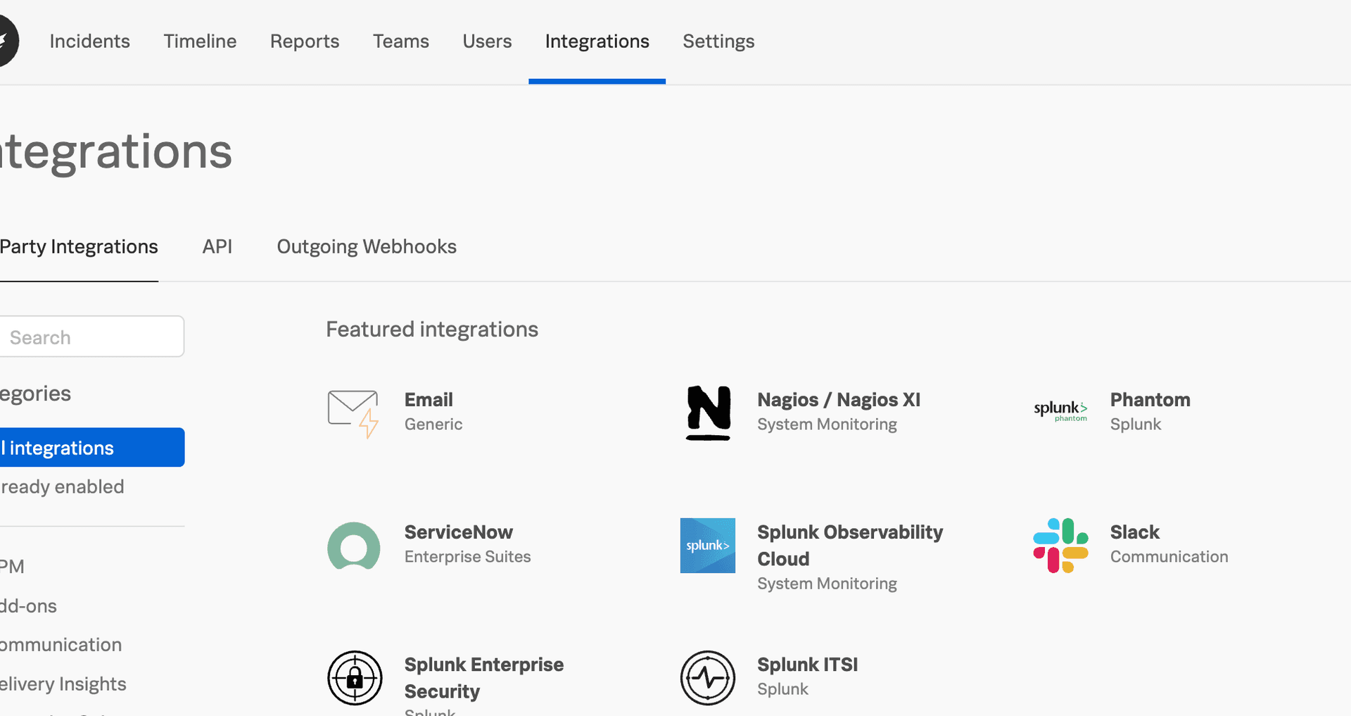 Splunk API Screenshot