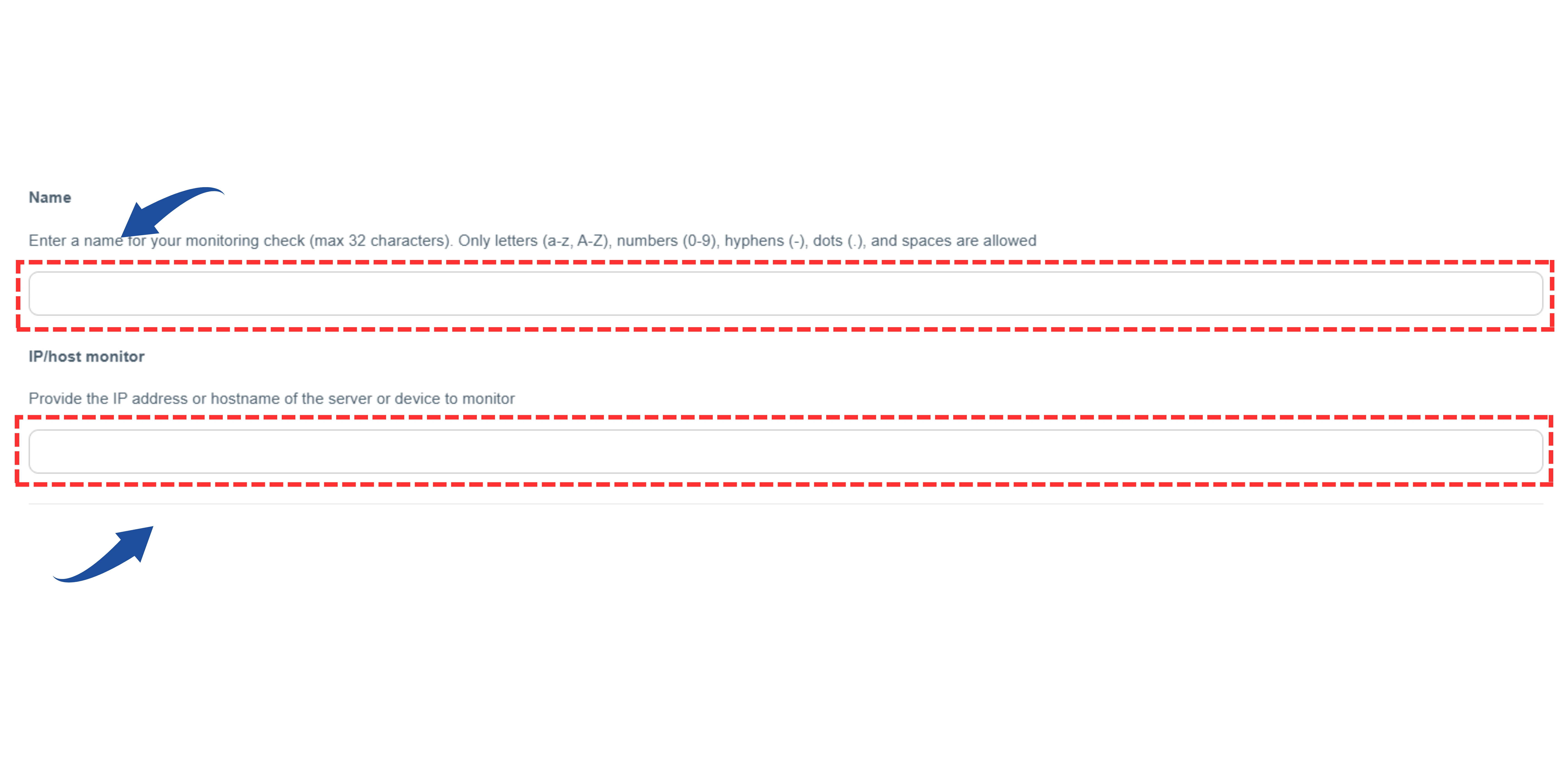 Enter Website Details