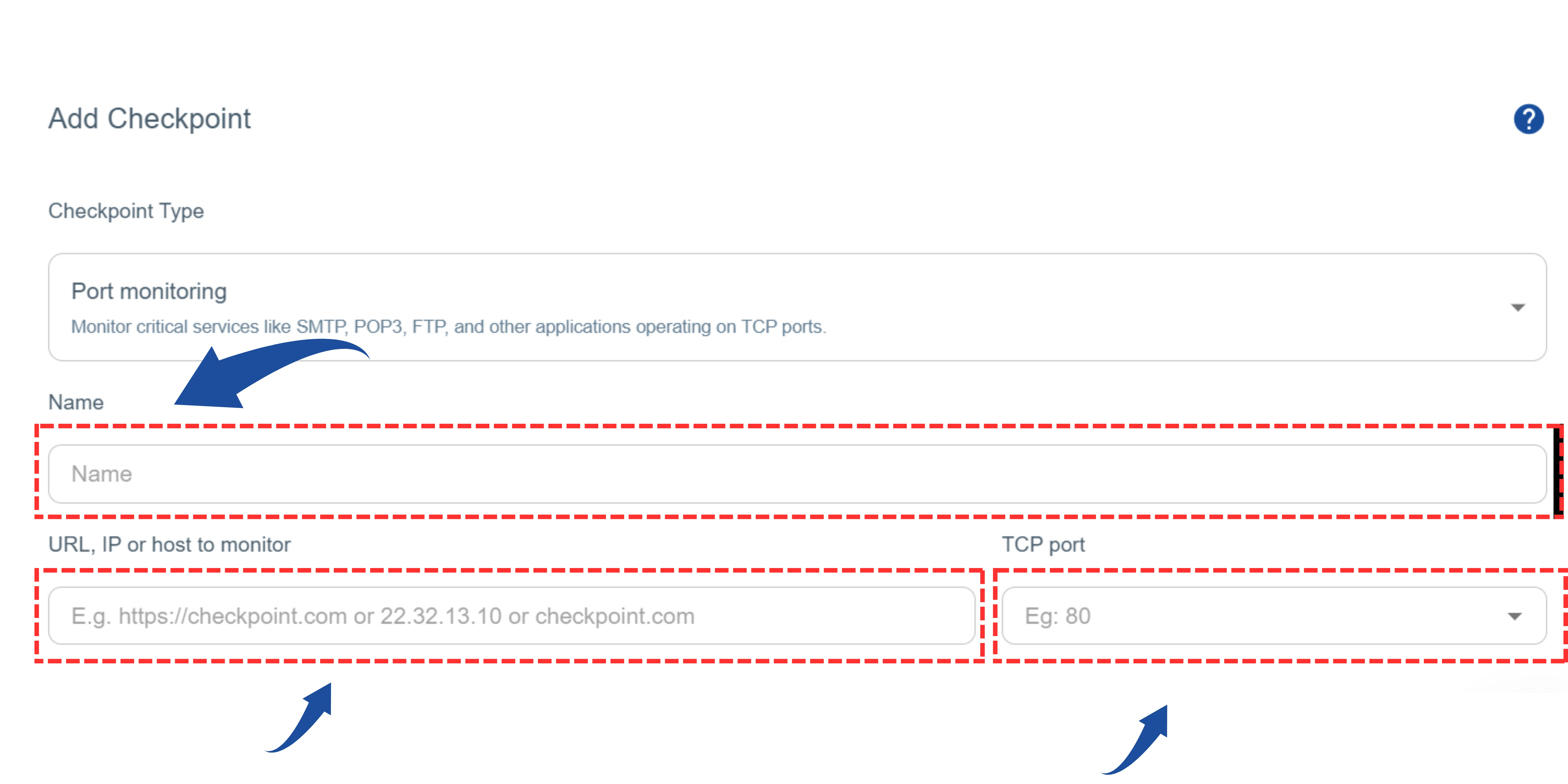 Enter Website Details