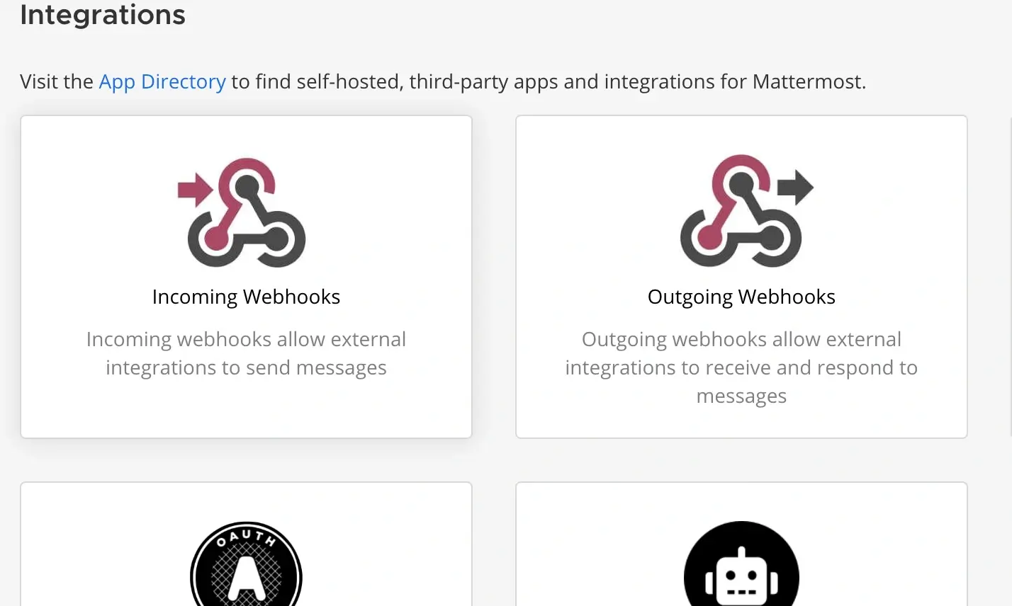 Mattermost Integration Screenshot